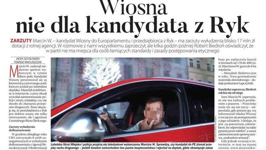 Pierwsza strona Dziennika Wschodniego z 21.05.2019