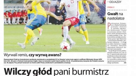 Pierwsza strona Dziennika Wschodniego z 21 czerwca 2017 r.