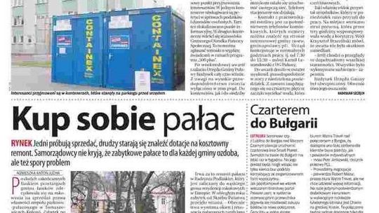 Pierwsza strona Dziennika Wschodniego z 21 kwietnia 2016