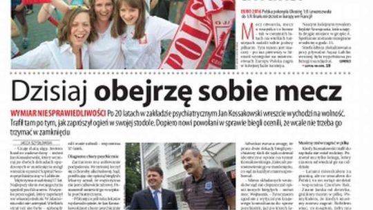 Pierwsza strona Dziennika Wschodniego z 22 czerwca 2016