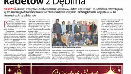 Pierwsza strona Dziennika Wschodniego z 22 grudnia 2016 r.