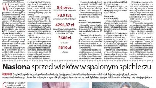 Pierwsza strona Dziennika Wschodniego z 23 stycznia 2018 roku