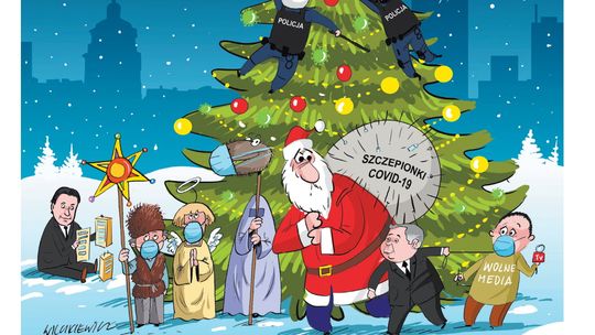 Pierwsza strona Dziennika Wschodniego z 24 grudnia 2020 