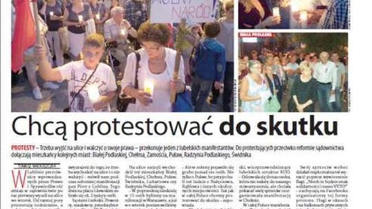 Pierwsza strona Dziennika Wschodniego z 24 lipca 2017 r.