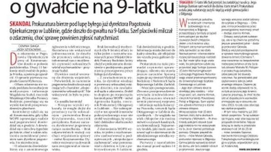 Pierwsza strona Dziennika Wschodniego z 24 listopada 2017