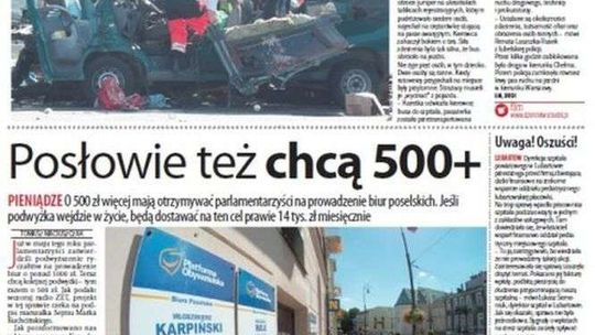 Pierwsza strona Dziennika Wschodniego z 24 sierpnia 2016 roku