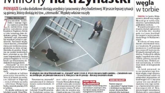 Pierwsza strona Dziennika Wschodniego z 24 stycznia 2017 roku