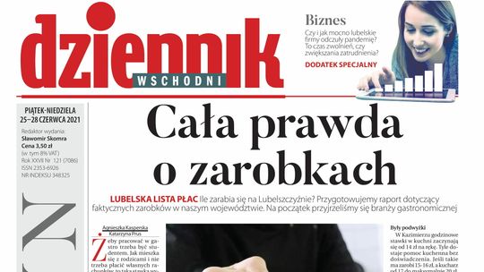 Pierwsza strona Dziennika Wschodniego z 25 czerwca 2021 r. 