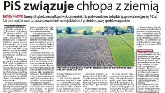 Pierwsza strona Dziennika Wschodniego z 25 lutego 2016 roku