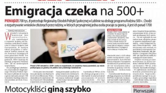 Pierwsza strona Dziennika Wschodniego z 25 maja 2016