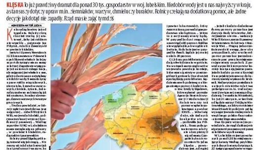 Pierwsza strona Dziennika Wschodniego z 25 sierpnia 2015