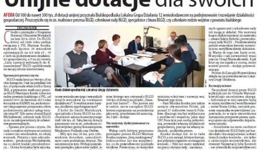 Pierwsza strona Dziennika Wschodniego z 25 stycznia 2017 roku