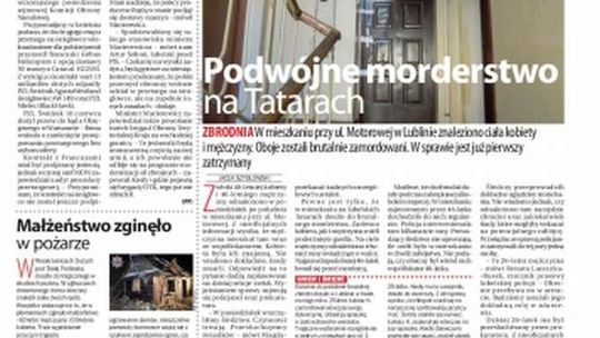 Pierwsza strona Dziennika Wschodniego z 26 listopada 2015