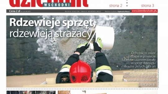 Pierwsza strona Dziennika Wschodniego z 26 lutego 2016