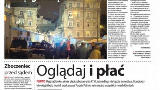 Pierwsza strona Dziennika Wschodniego z 26 maja 2017 r.