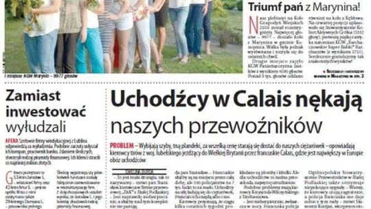 Pierwsza strona Dziennika Wschodniego z 26 sierpnia 2016 roku