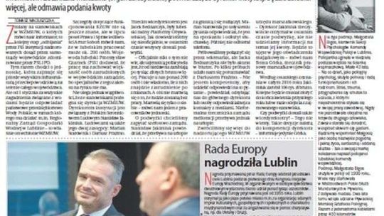 Pierwsza strona Dziennika Wschodniego z 26 września 2017 roku