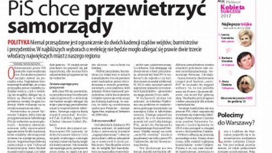 Pierwsza strona Dziennika Wschodniego z 27 marca 2017 r.