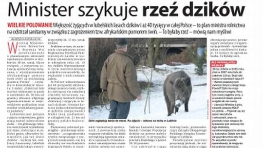 Pierwsza strona Dziennika Wschodniego z 27 stycznia 2016