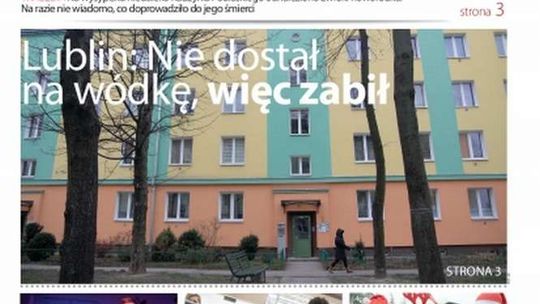 Pierwsza strona Dziennika Wschodniego z 28 listopada 2015