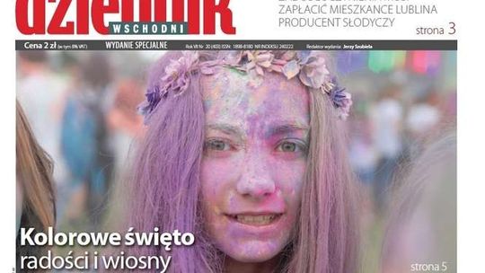Pierwsza strona Dziennika Wschodniego z 28 maja 2016 roku