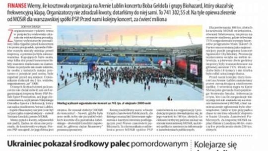 Pierwsza strona Dziennika Wschodniego z 29 czerwca 2015