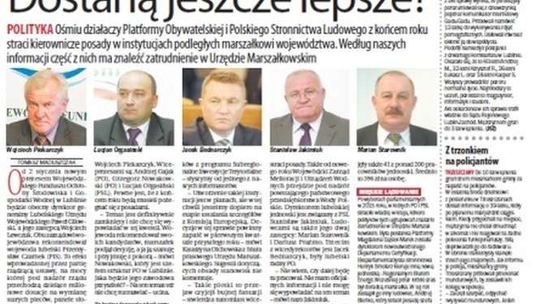 Pierwsza strona Dziennika Wschodniego z 3 listopada 2017 roku