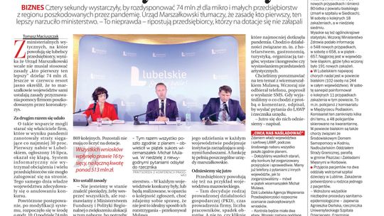  Pierwsza strona Dziennika Wschodniego z 3 sierpnia 2020 r. 