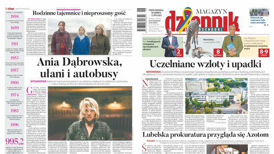 Pierwsza strona "Dziennika Wschodniego" z 30 czerwca - 2 lipca