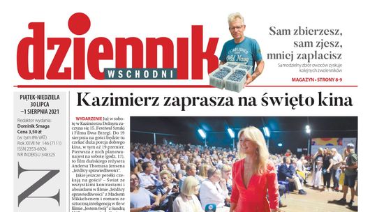 Pierwsza strona Dziennika Wschodniego z 30 lipca 2021 roku