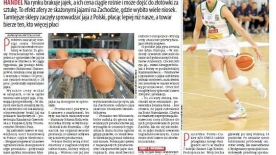 Pierwsza strona Dziennika Wschodniego z 30 października 2017 roku