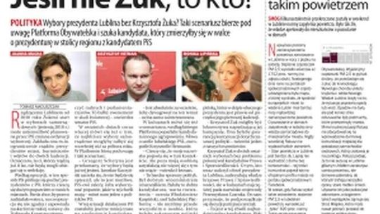 Pierwsza strona Dziennika Wschodniego z 30 stycznia 2017