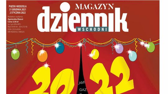 Pierwsza strona Dziennika Wschodniego z 31 grudnia 2021 r. 