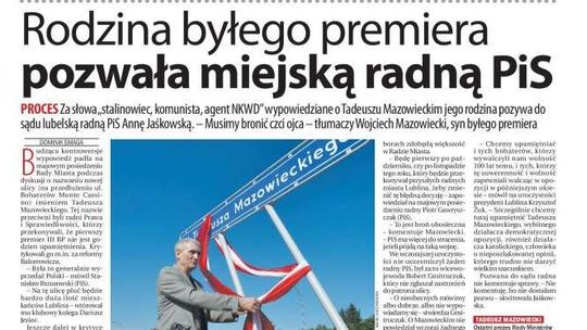 Pierwsza strona Dziennika Wschodniego z 31 lipca 2018 r.