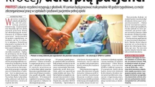 Pierwsza strona Dziennika Wschodniego z 31 października 2017