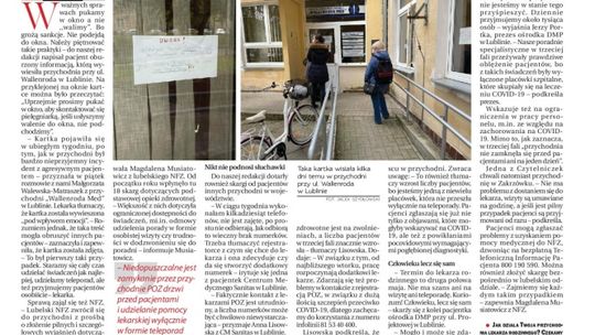 Pierwsza strona Dziennika Wschodniego z 4 maja 2021 r.