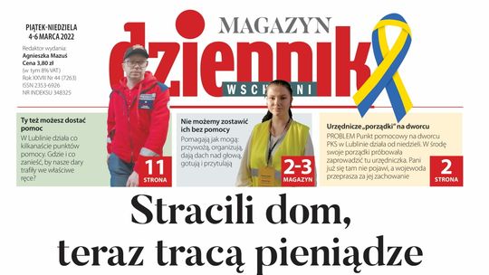 Pierwsza strona Dziennika Wschodniego z 4 marca 2022 roku