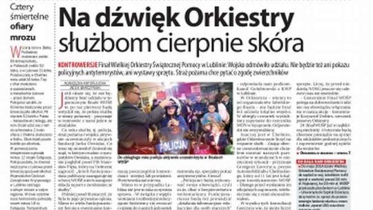 Pierwsza strona Dziennika Wschodniego z 4 stycznia 2016 r.