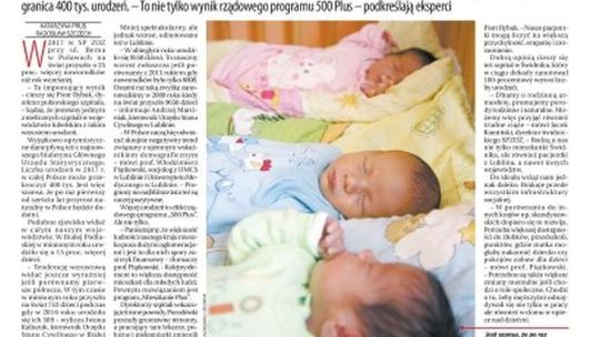 Pierwsza strona Dziennika Wschodniego z 4 stycznia 2018 r.