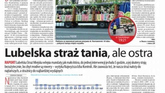 Pierwsza strona Dziennika Wschodniego z 5 maja 2016