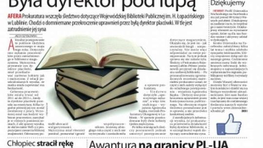 Pierwsza strona Dziennika Wschodniego z 6 lipca 2016 r.