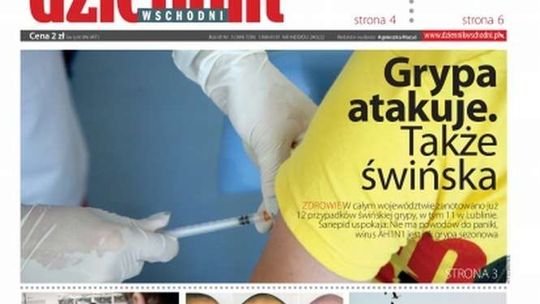 Pierwsza strona Dziennika Wschodniego z 6 lutego 2016