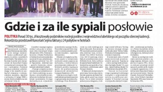 Pierwsza strona Dziennika Wschodniego z 6 lutego 2017 r.