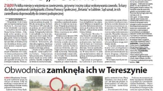 Pierwsza strona Dziennika Wschodniego z 6 października 2015 roku