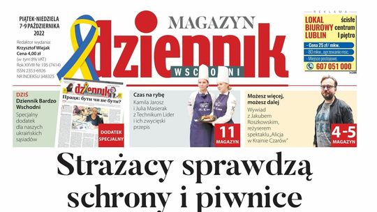 Pierwsza strona Dziennika Wschodniego z 7.10.2022
