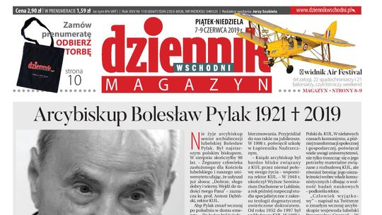 Pierwsza strona Dziennika Wschodniego z 7 czerwca 2019 r.