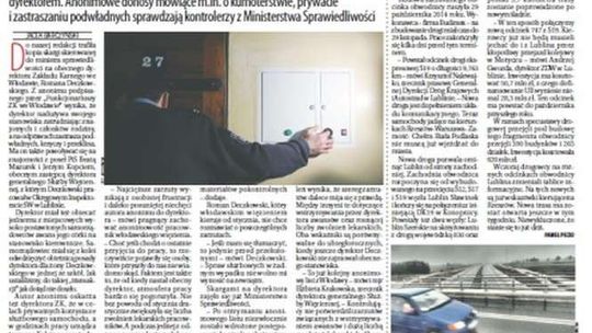 Pierwsza strona Dziennika Wschodniego z 7 grudnia 2016 roku