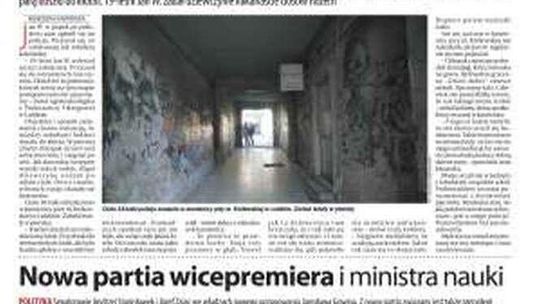 Pierwsza strona Dziennika Wschodniego z 7 listopada 2017 roku