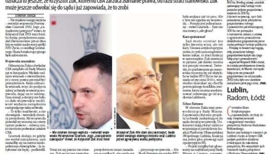 Pierwsza strona Dziennika Wschodniego z 7 lutego 2017 roku