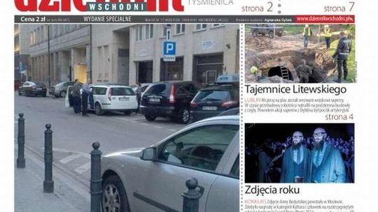 Pierwsza strona Dziennika Wschodniego z 7 maja 2016